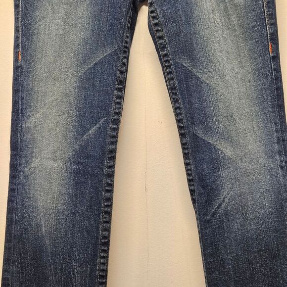 True Religion Billy Jeans Womens 30 Studs Details Flaps Pockets Mid Rise Western - Picture 11 of 15